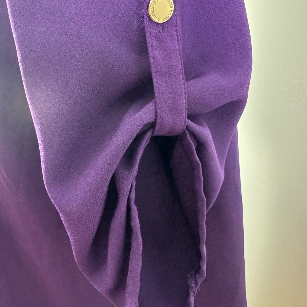 Liz Claiborne stunning violet dress women’s 14 - Picture 4 of 12